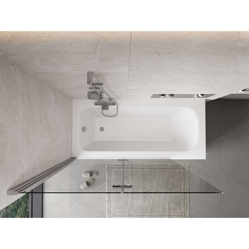 Mexen Mist 2-panel Left Shower Screen 130 x 150 cm, transparent, chrome - 8A9-130-002-01-00-L