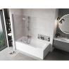 Mexen Mist 2-wing left 140 x 150 cm shower screen, transparent, chrome - 8A9-140-002-01-00-L