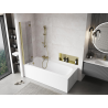 Mexen Mist 2-panel left shower screen 80 x 150 cm, transparent, gold - 8A9-080-002-50-00-L