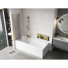 Mexen Mist 2-panel left shower screen 90 x 150 cm, transparent, gold - 8A9-090-002-50-00-L