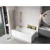 Mexen Mist 2-panel left shower screen 100 x 150 cm, transparent, gold - 8A9-100-002-50-00-L