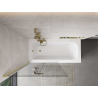 Mexen Mist 2-panel left shower screen 100 x 150 cm, transparent, gold - 8A9-100-002-50-00-L