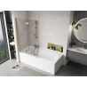 Mexen Mist 2-wing Left Shower Screen 110 x 150 cm, Transparent, Gold - 8A9-110-002-50-00-L