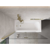 Mexen Mist two-panel left shower screen 140 x 150 cm, transparent, gold - 8A9-140-002-50-00-L