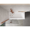 Mexen Mist pare-douche à 2 volets gauche 90 x 150 cm, transparent, cuivre brossé - 8A9-090-002-65-00-L