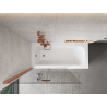 Mexen Mist 2-panel left shower screen 110 x 150 cm, transparent, brushed copper - 8A9-110-002-65-00-L