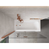 Mexen Mist 2-wing left shower screen 140 x 150 cm, transparent, brushed copper - 8A9-140-002-65-00-L