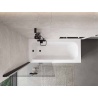Mexen Mist 2-panel left shower screen 80 x 150 cm, transparent, black - 8A9-080-002-70-00-L
