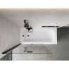 Mexen Mist 2-panel left shower screen 110 x 150 cm, transparent, black - 8A9-110-002-70-00-L