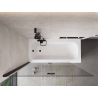 Mexen Mist 2-panel left shower screen 140 x 150 cm, transparent, black - 8A9-140-002-70-00-L