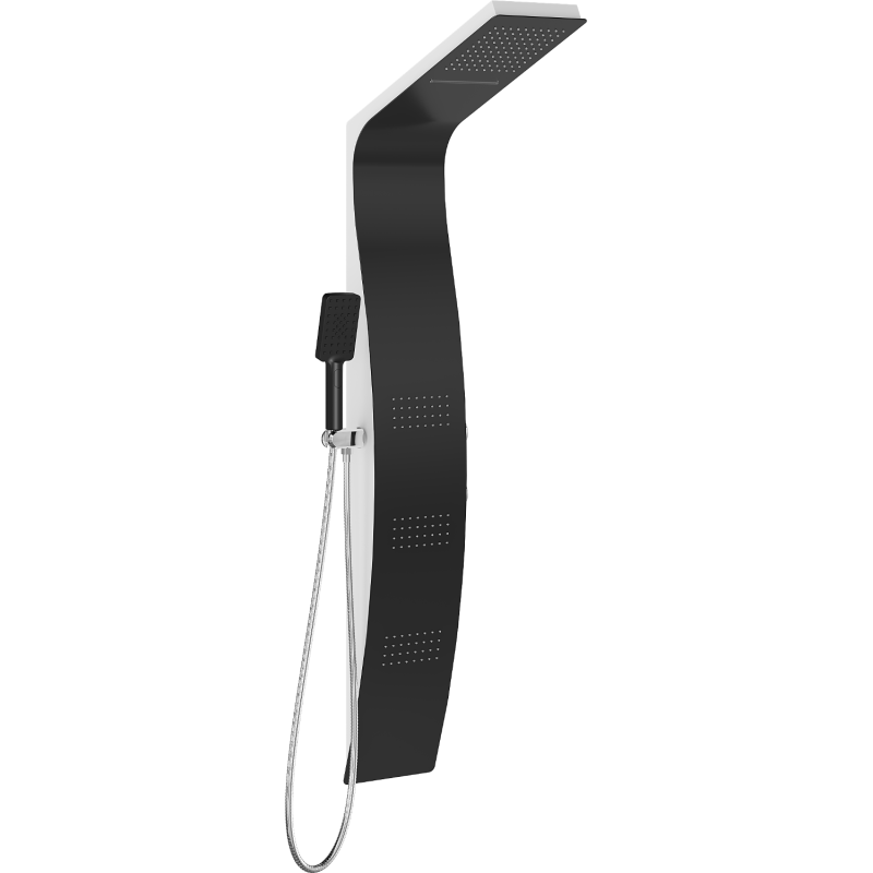 Mexen Bali pannello doccia, nero/bianco - 7622-03-71