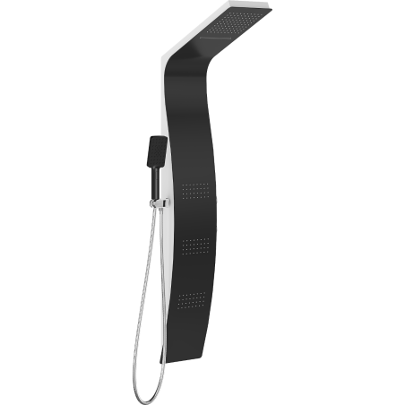 Mexen Bali panneau de douche, noir/blanc - 7622-03-71