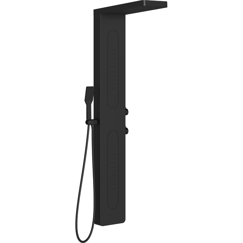Mexen Mano duschpanel, svart - 7609-02-70