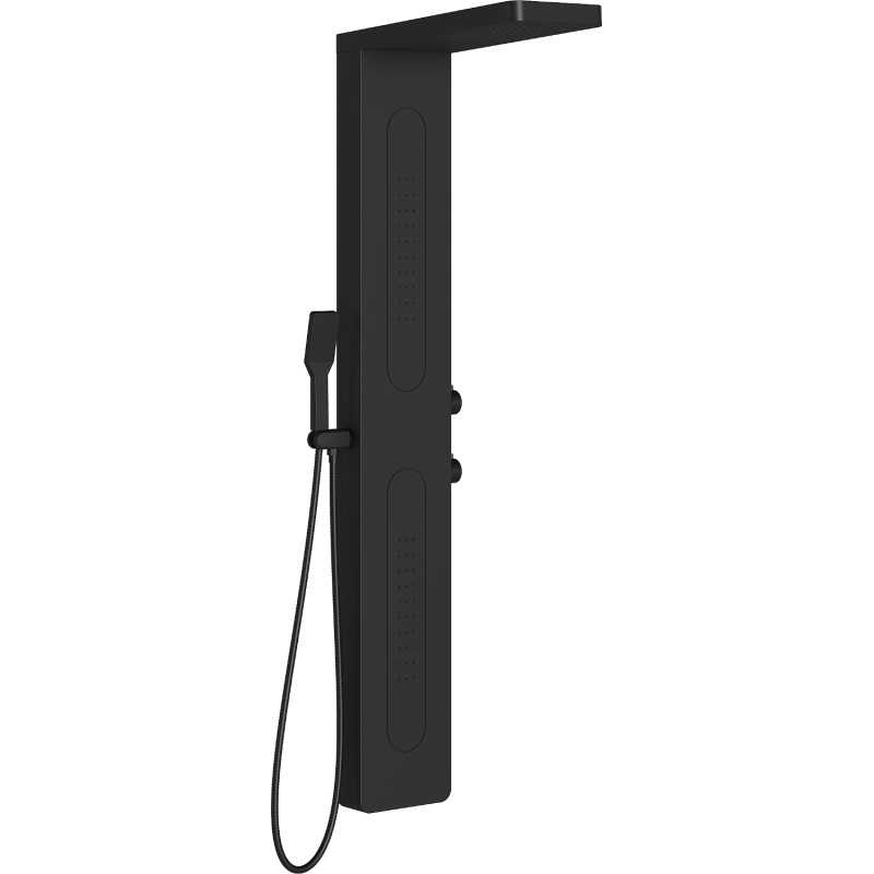 Mexen Mano panel prysznicowy, czarny - 7609-02-70