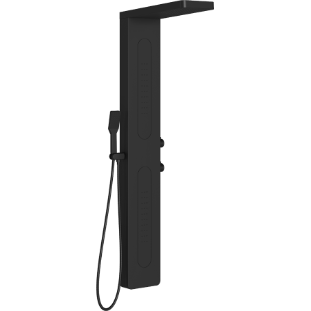 Mexen Mano shower panel, black - 7609-02-70