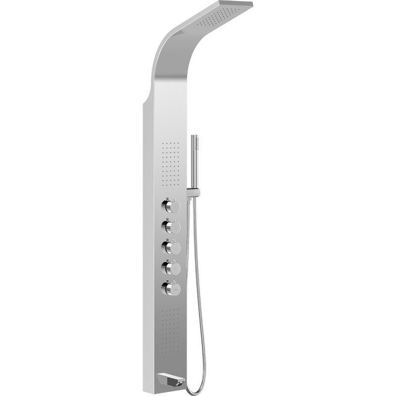 Mexen Timor Duschpaneel mit Auslauf, Chrom - 7621-04-00