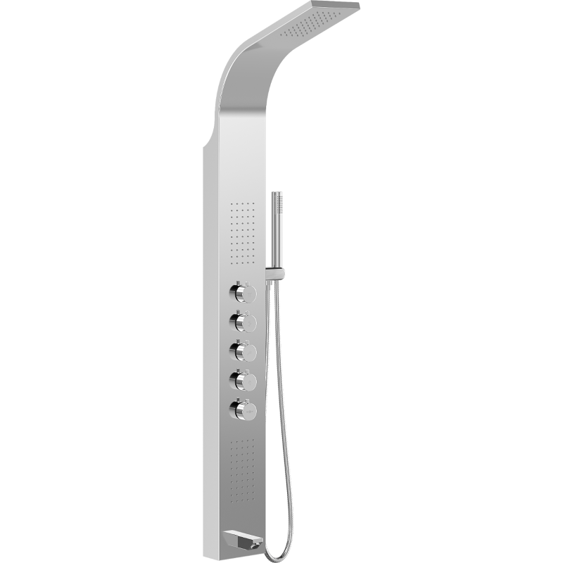 Mexen Timor duschpanel med kran, krom - 7621-04-00