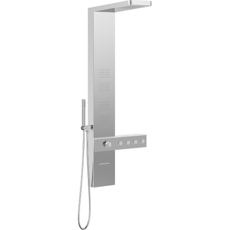Mexen Natan panneau de douche avec bec, chrome - 7626-04-00
