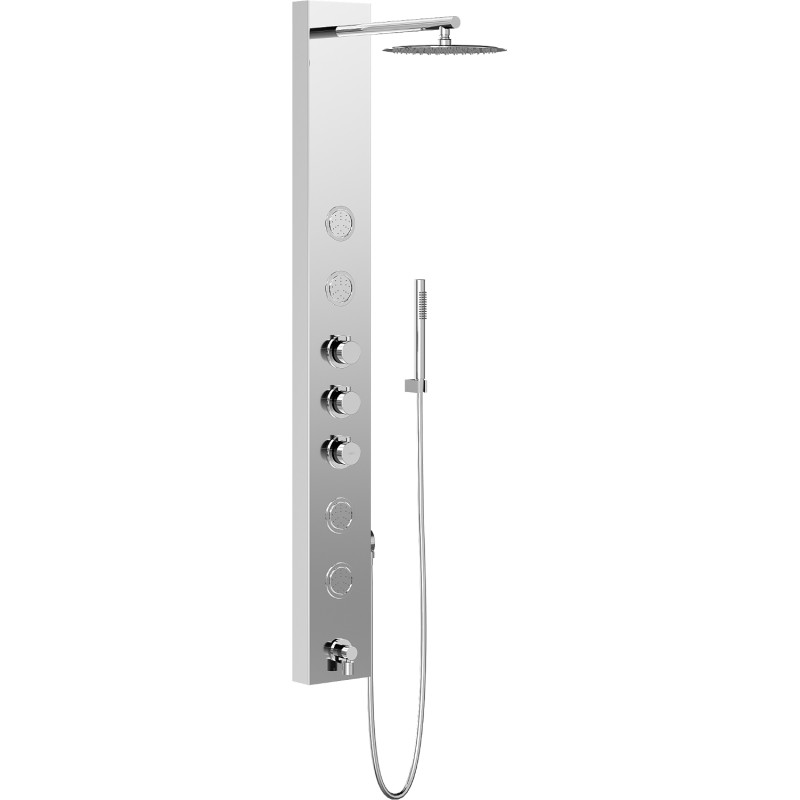 Mexen Ivo panel de ducha con caño, cromo - 7608-03-00