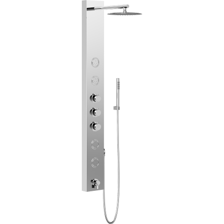 Mexen Ivo dušas panelis ar izteku, hroms - 7608-03-00