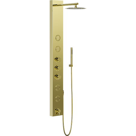 Mexen Ivo dušas panelis ar izteku, zelta - 7608-03-50