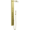 Mexen Ivo duschpanel med pip, guld - 7608-03-50