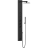Mexen Ivo painel de duche com bica, preto - 7608-03-70