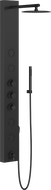 Mexen Ivo dušas panelis ar izteku, melns - 7608-03-70