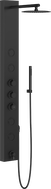 Mexen Ivo tuš panel s izljevom, crni - 7608-03-70