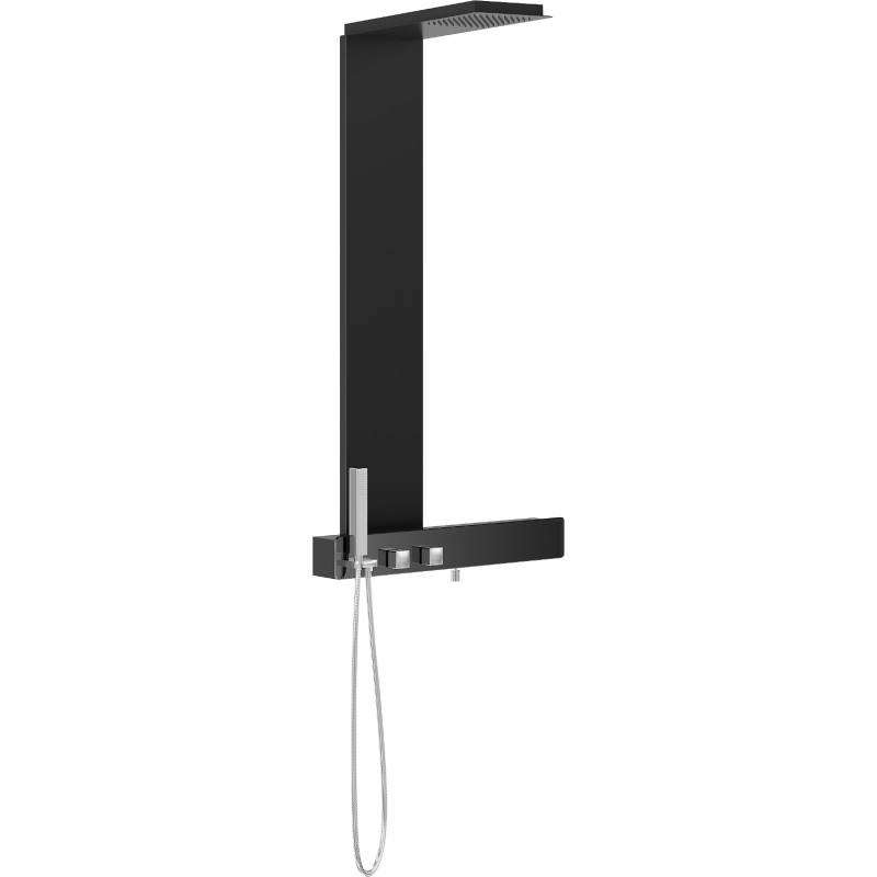 Mexen Trix dušas panelis, melns - 7606-02-70