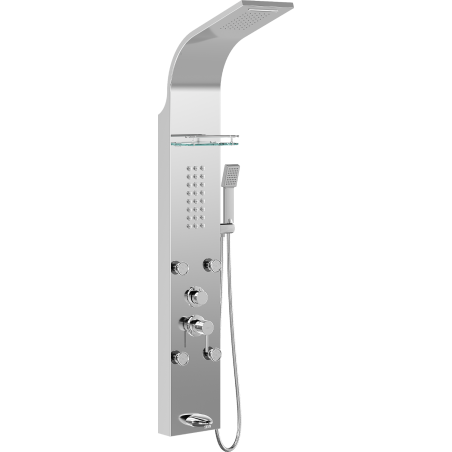 Mexen Adrox dušas panelis ar izteku, hroms - 7613-04-00