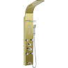 Mexen Adrox duschpanel med pip, guld - 7613-04-50