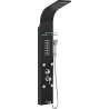 Mexen Adrox duschpanel med utloppspip, svart - 7613-04-70