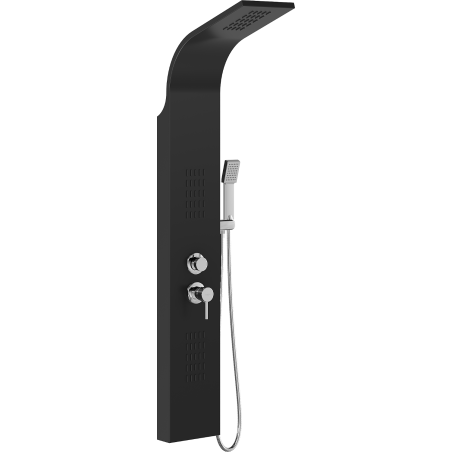 Mexen Taro panel prysznicowy, czarny - 7614-03-70
