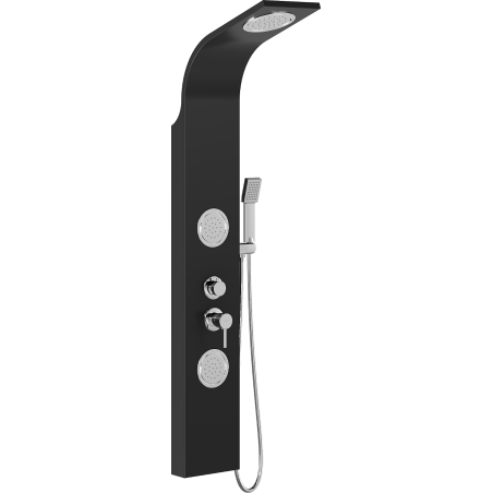 Mexen Gros suihkupaneeli, musta - 7619-03-70