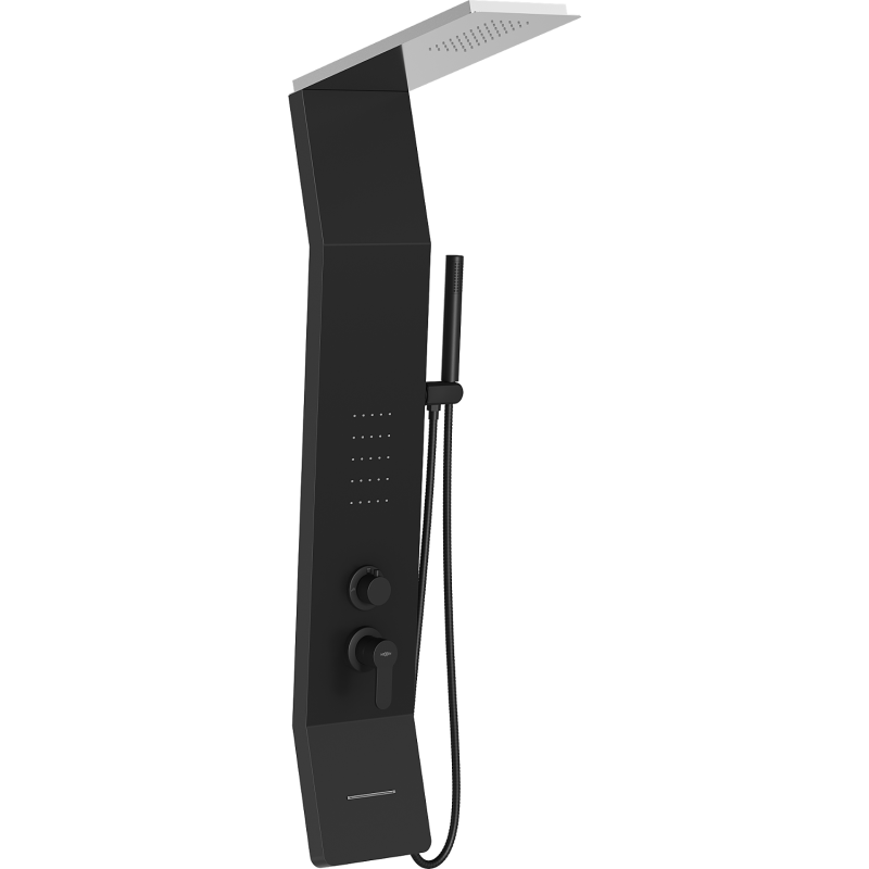 Mexen Yap pannello doccia, nero/cromo - 7612-02-77