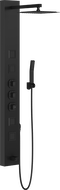 Mexen Orco shower panel, black - 7607-03-70