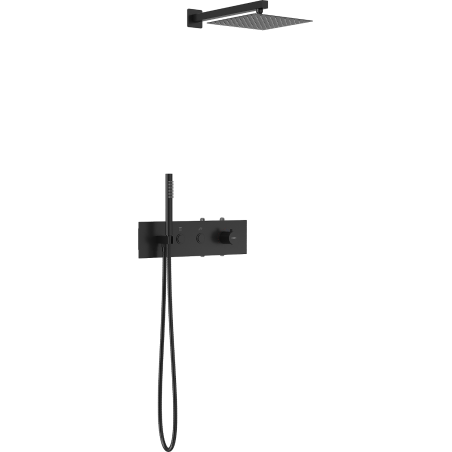 Mexen Azul ensemble de douche encastré, noir - 7629-03-70