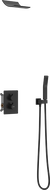 Mexen Salto Unterputz-Duschset, schwarz - 7604-02-70