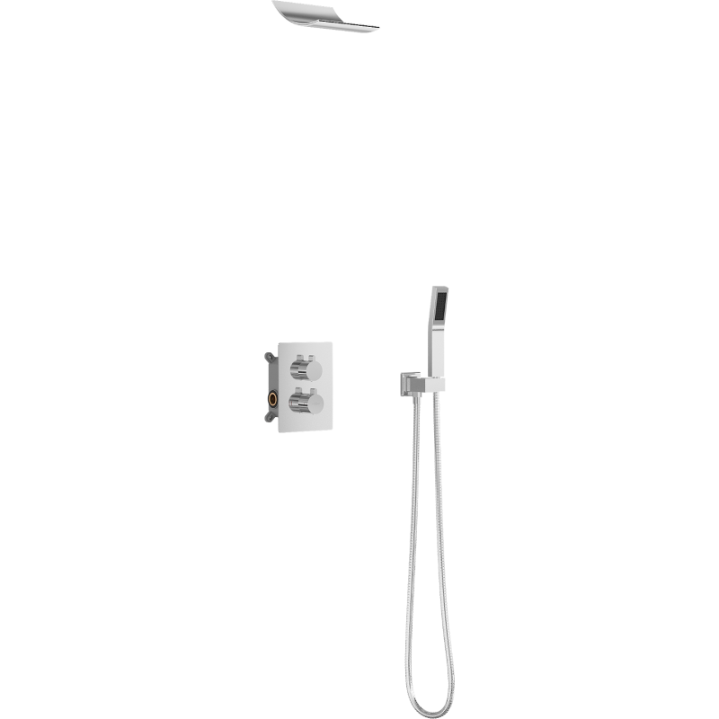 Mexen Salto εντοιχισμένο ντους σετ, χρώμιο - 7604-02-00