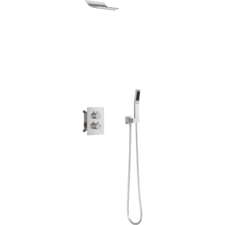 Mexen Salto conjunto de chuveiro embutido, cromado - 7604-02-00