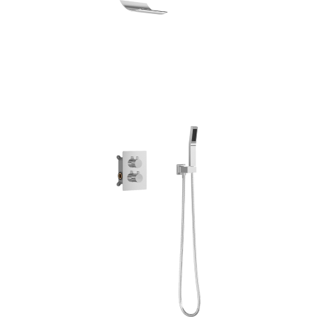 Mexen Salto conjunto de ducha empotrado, cromo - 7604-02-00