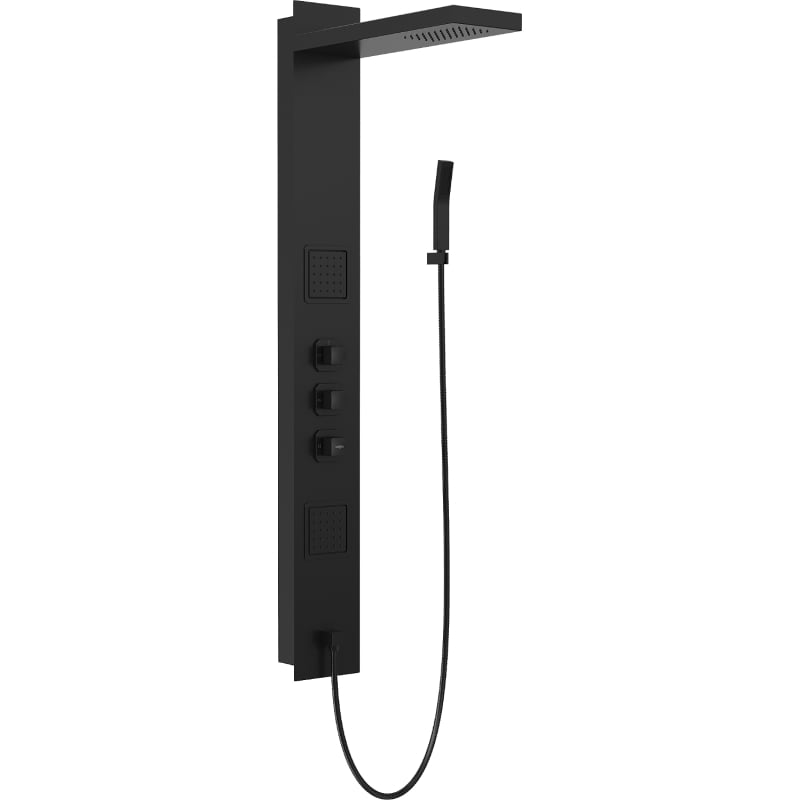 Mexen Savio Unterputz-Duschset, schwarz - 7605-03-70
