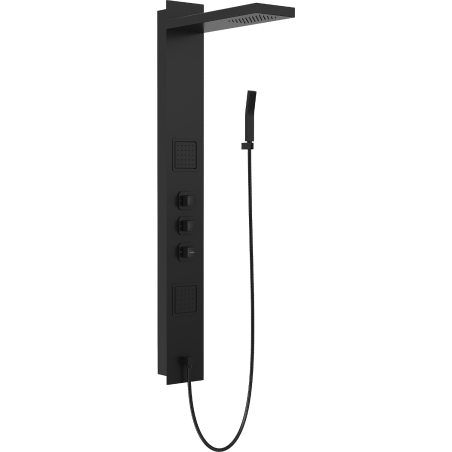 Mexen Savio inbyggd duschset, svart - 7605-03-70