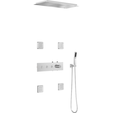 Mexen Soler conjunto de ducha empotrado, cromo - 7601-04-00