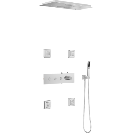 Mexen Soler inbouw doucheset, chroom - 7601-04-00