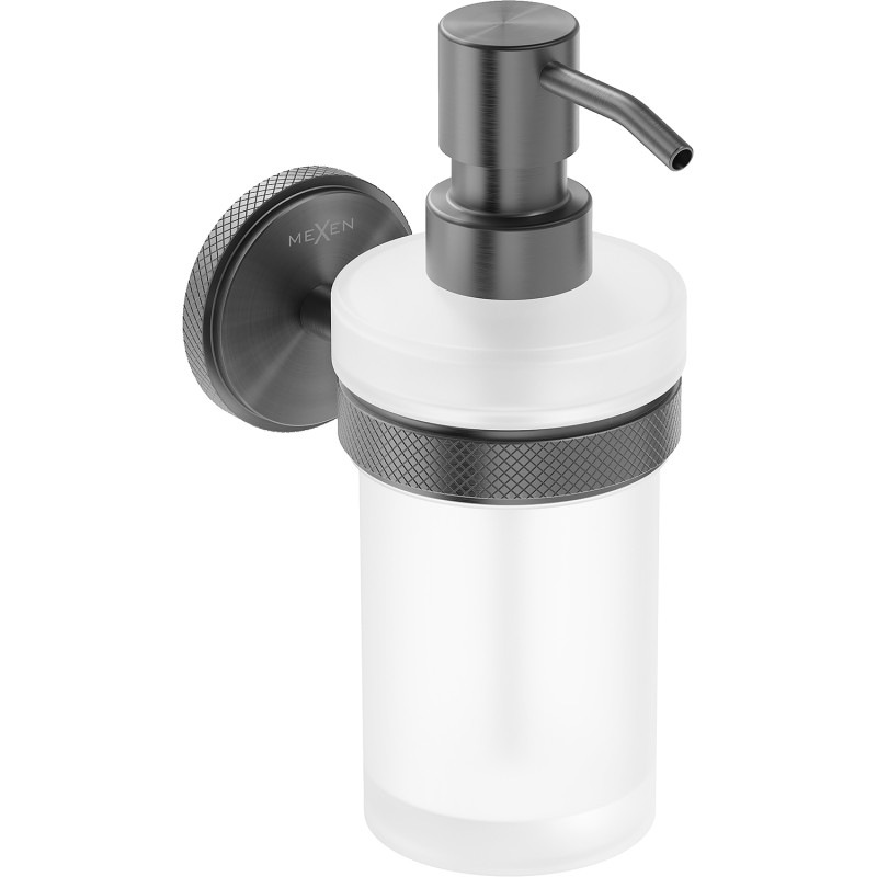 Mexen Gravo dispensador de jabón, gris arma cepillado - 70A93058-66