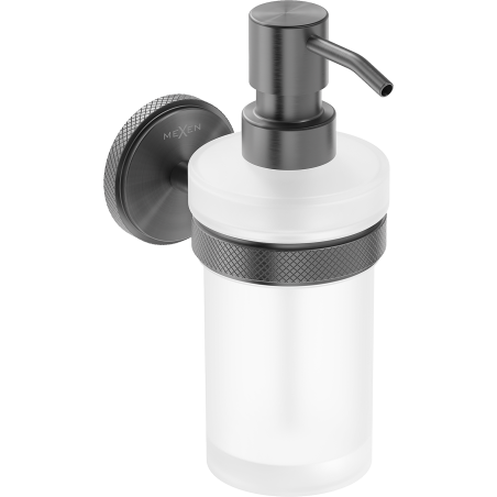 Mexen Gravo dispensador de jabón, gris arma cepillado - 70A93058-66