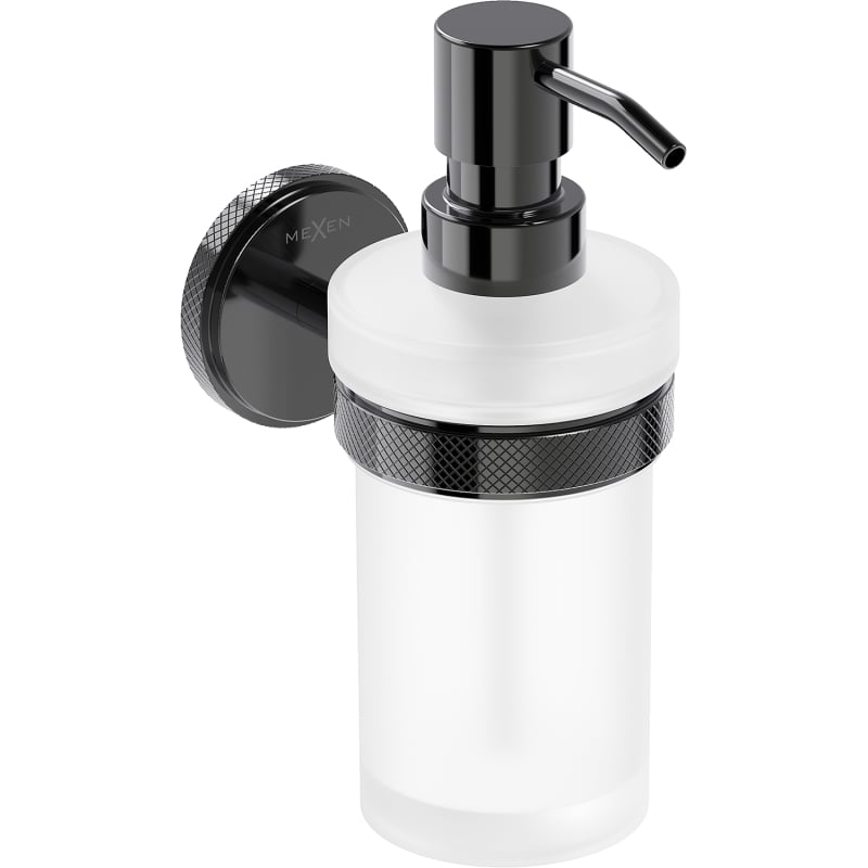 Mexen Gravo distribuidor de sabão, cromo preto - 70A93058-73