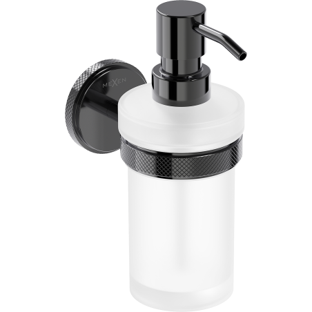 Mexen Gravo dozownik do mydła, black chrome - 70A93058-73